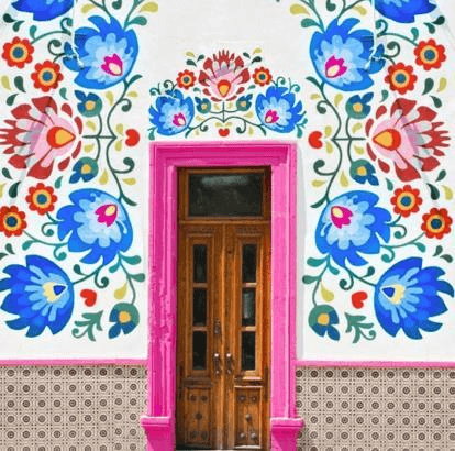 Beautiful Talavera-inspired tile patterns at Avenida
